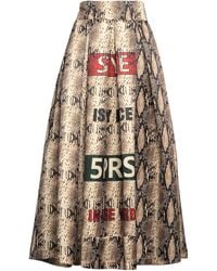 5 PROGRESS - Sand Maxi Skirt Polyester - Lyst
