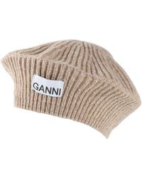 Ganni - Hat Wool, Recycled Wool, Recycled Polyamide - Lyst