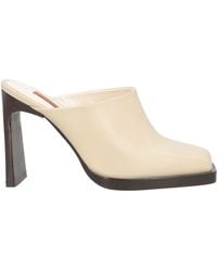 Missoni - Cream Mules & Clogs Leather - Lyst