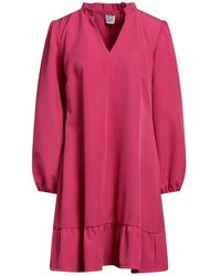 Zoe - Fuchsia Mini Dress Polyester, Elastane - Lyst