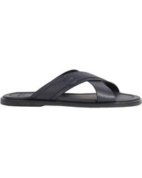 armani leather sandals mens