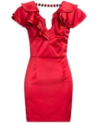 Gaelle Paris - Mini Dress Polyester, Elastane - Lyst