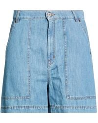 Weekend by Maxmara - Denim Shorts Cotton, Linen - Lyst