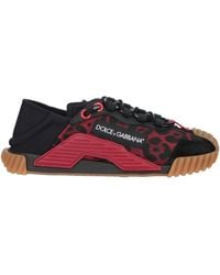 Dolce & Gabbana - Sneakers Textile Fibers, Leather - Lyst