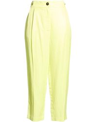 EUREKA by BABYLON - Lime Pants Viscose, Linen - Lyst
