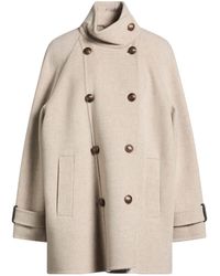 Brunello Cucinelli - Coat Virgin Wool, Cashmere, Brass - Lyst