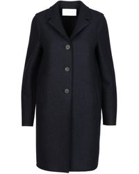 Donna Abbigliamento da Cappotti da Cappotti lunghi e invernali Cappotto monopetto di Harris Wharf London 