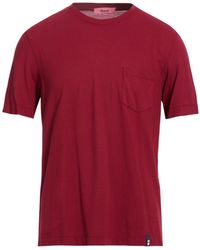 Drumohr - Burgundy T-Shirt Cotton - Lyst