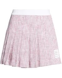 Thom Browne - Mini Skirt Cotton, Polyamide, Elastane - Lyst