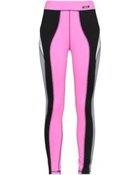 MSGM Synthetik Andere materialien leggings in Pink Damen Bekleidung Hosen und Chinos Leggings 