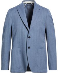 Tombolini - Slate Blazer Wool, Cotton, Silk - Lyst