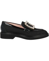 Roger Vivier - Loafers Leather, Textile Fibers - Lyst