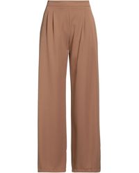 OVER/D - Camel Pants Polyester, Viscose, Elastane - Lyst