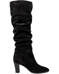 vince black suede boots