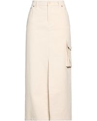 Filippa K - Ivory Maxi Skirt Cotton, Linen - Lyst