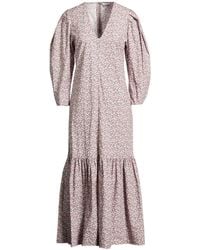 Ganni - Maxi Dress Organic Cotton - Lyst