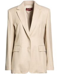 Max Mara - Blazer Virgin Wool, Viscose, Linen - Lyst