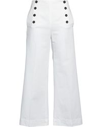 Incotex - Ivory Pants Cotton, Linen - Lyst