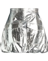 Rabanne - Mini Skirt Cotton, Polyurethane - Lyst