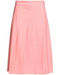 MSGM - Midi Skirt Virgin Wool - Lyst