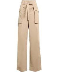 Alberta Ferretti - Pants Cotton, Elastane - Lyst