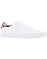 Paul Smith - Beck Striped-trim Leather Low-top Trainers - Lyst