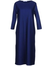 Harris Wharf London Robe aux genoux - Bleu