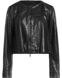 Malloni - Jacket Leather - Lyst