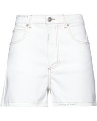 Marni - Denim Shorts Cotton, Elastane, Cow Leather - Lyst