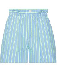 SOLOTRE - Sky Shorts & Bermuda Shorts Cotton, Polyester - Lyst