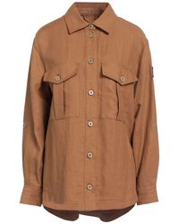 Historic - Camel Jacket Cotton, Linen - Lyst