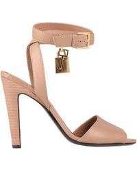 Tom Ford - Blush Sandals Calfskin, Brass - Lyst