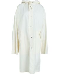 Jil Sander - Ivory Overcoat & Trench Coat Cotton - Lyst