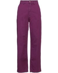 Momoní - High-Waisted Cotton Straight Pants - Lyst