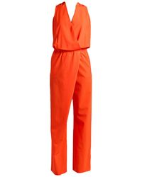 Alysi - Crème Jumpsuit Virgin Wool, Elastane - Lyst
