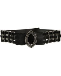 Alberta Ferretti - Belt Leather, Metal - Lyst