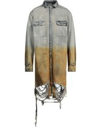 Rick Owens - Denim Outerwear Cotton, Elastomultiester, Elastane - Lyst