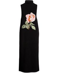Nanushka - Midi Dress Merino Wool, Polyamide, Elastane - Lyst