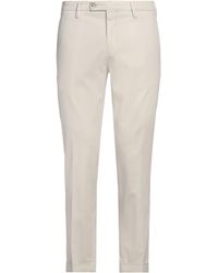 Michael Coal - Ivory Pants Cotton, Lyocell, Elastane - Lyst