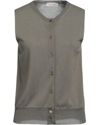 Le Tricot Perugia - Military Cardigan Cotton, Viscose, Polyester - Lyst