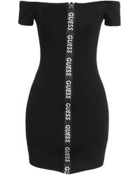 Guess - Mini Dress Cotton, Elastane - Lyst