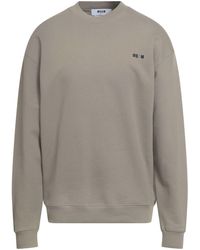 MSGM - Military Sweatshirt Cotton - Lyst