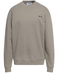 MSGM - Military Sweatshirt Cotton - Lyst