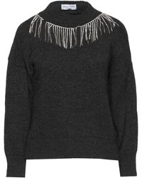 Womens Clothing Jumpers and knitwear Jumpers Grey Odi Et Amo Synthetic Sweater in Steel Grey 