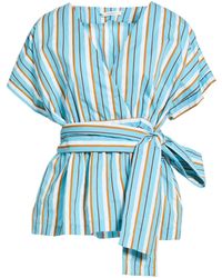 Maliparmi - Azure Top Cotton, Polyamide, Viscose - Lyst