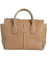 Tod's - Taupe Handbag Leather - Lyst