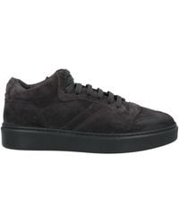 Doucal's - Charcoal Sneakers Leather - Lyst
