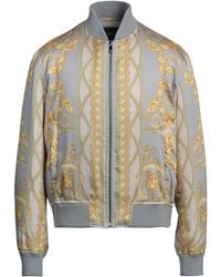 Versace - Bomber With Iconic Baroque Motif - Lyst