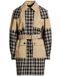 Dior - Sand Overcoat & Trench Coat Virgin Wool - Lyst