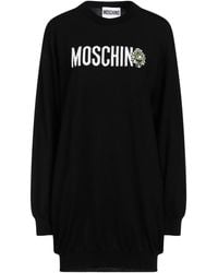 Moschino - Mini Dress Virgin Wool, Polyamide, Acrylic, Polyester, Elastane - Lyst